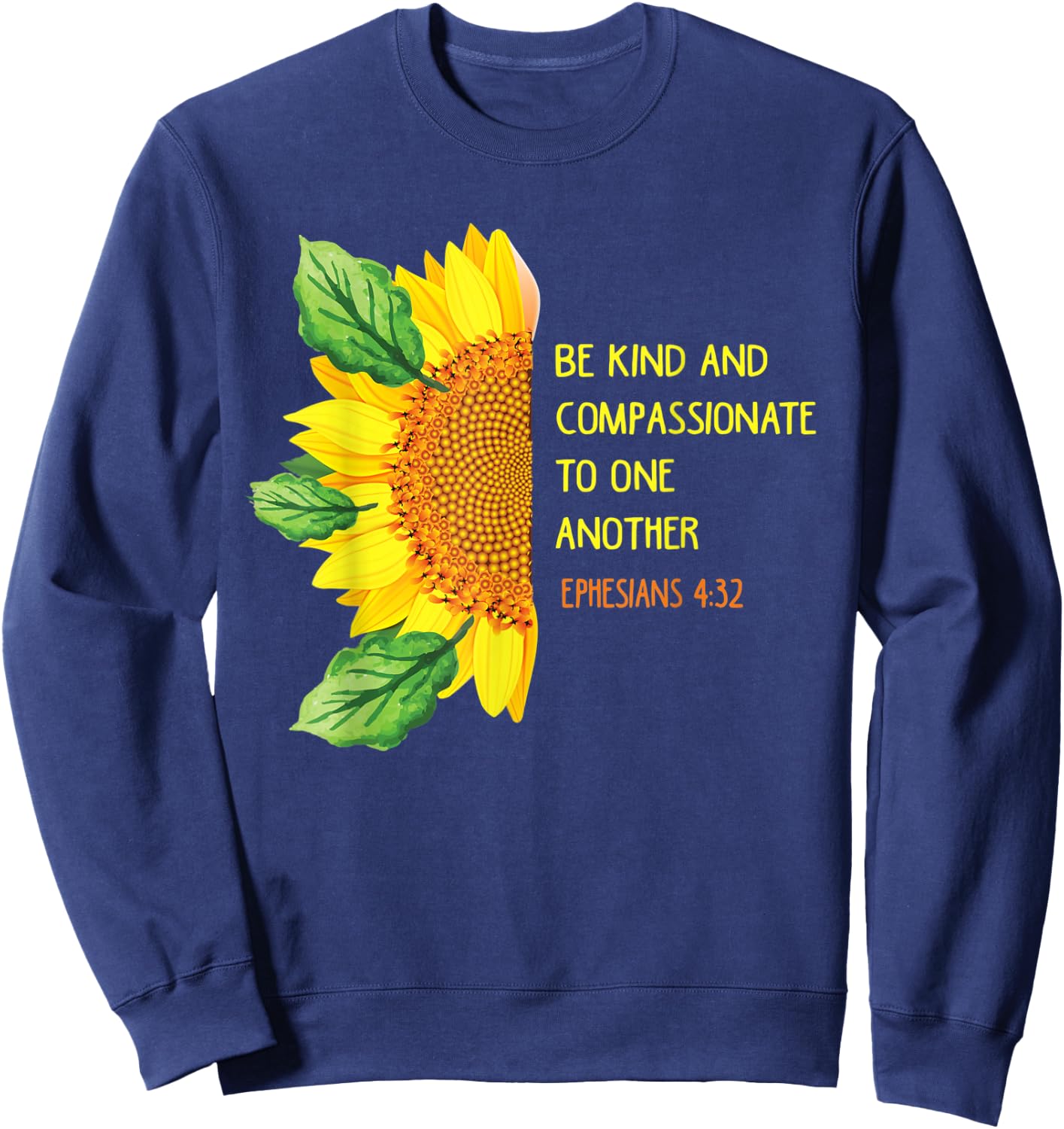 Ephesians 4:32 Christian Bible Verse Religious Sweatshirt - Sweatshirt | Navy
