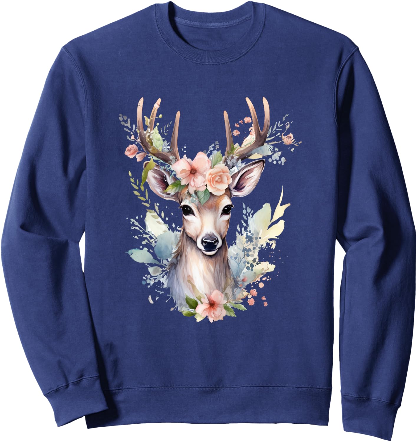 Deer Costume Women's Deer Costume Girls Deer Costume , black Sweatshirt - Sweatshirt | Navy