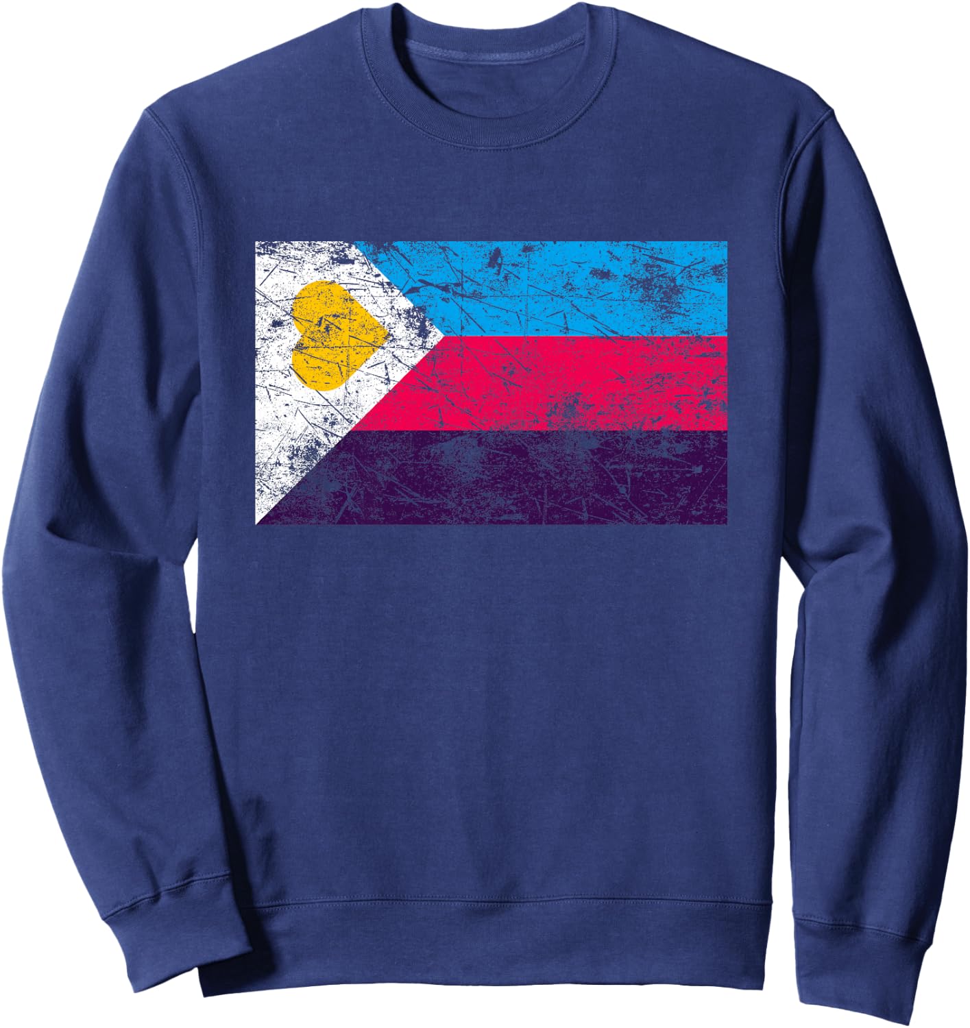 Polyamorie-Flagge Premium Sweatshirt - Sweatshirt | Navy
