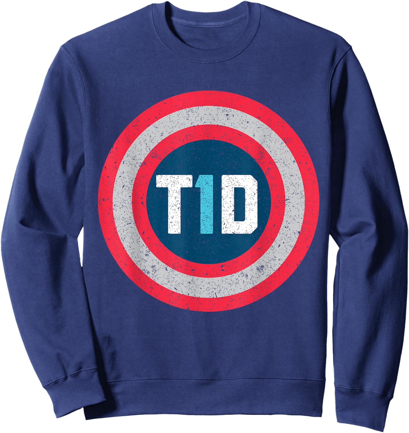 T1D Diabetic Type 1 Diabetes Awareness Men Women Kid Sweatshirt - Sweatshirt | Navy