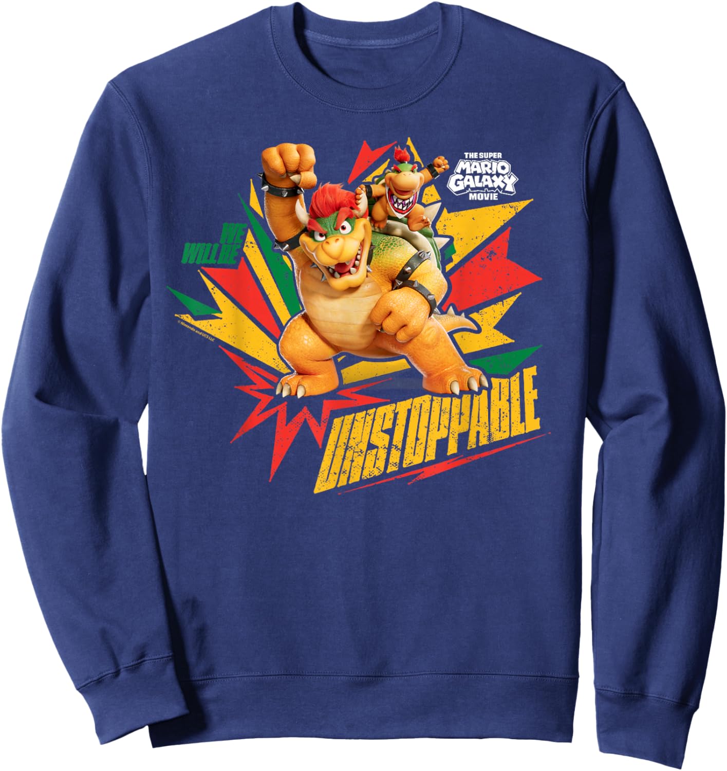 The Super Mario Galaxy Movie Bowser Unstoppable Sweatshirt - Sweatshirt | Navy