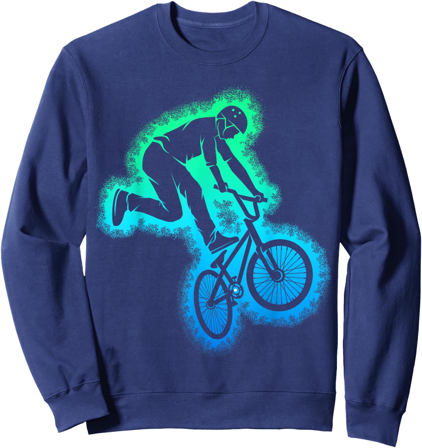 BMX Bike Bicycle Kids Boys Sweatshirt - Sweatshirt | Navy