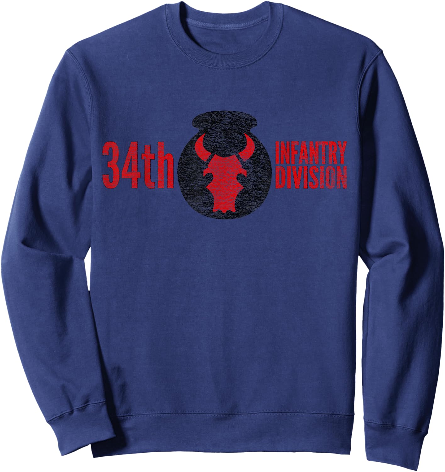 34th Infantry Division Army Sweatshirt - Sweatshirt | Navy