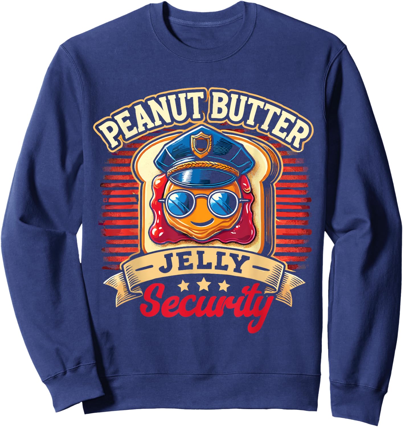 Peanut Butter Jelly Security Sweatshirt - Sweatshirt | Navy