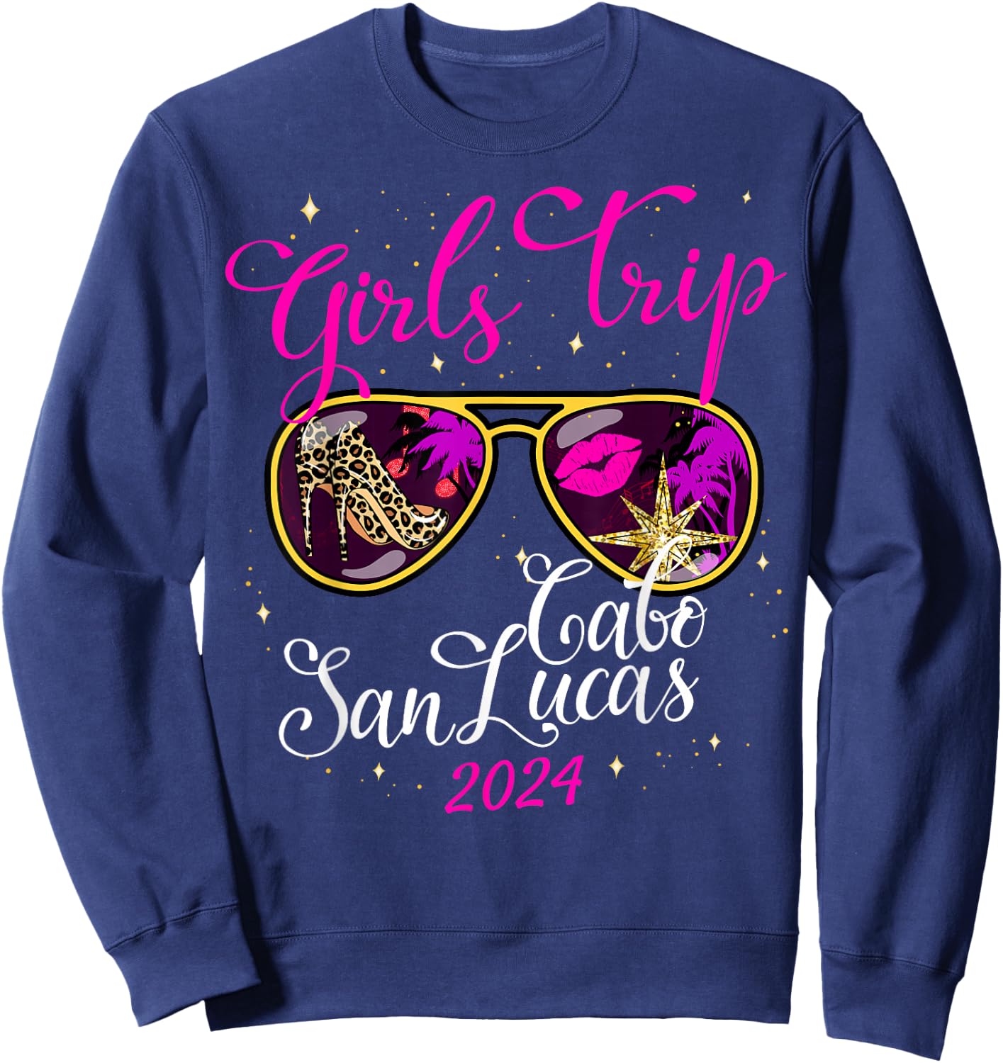 Girls Trip Cabo San Lucas 2024 Weekend Birthday Squad Sweatshirt - Sweatshirt | Navy