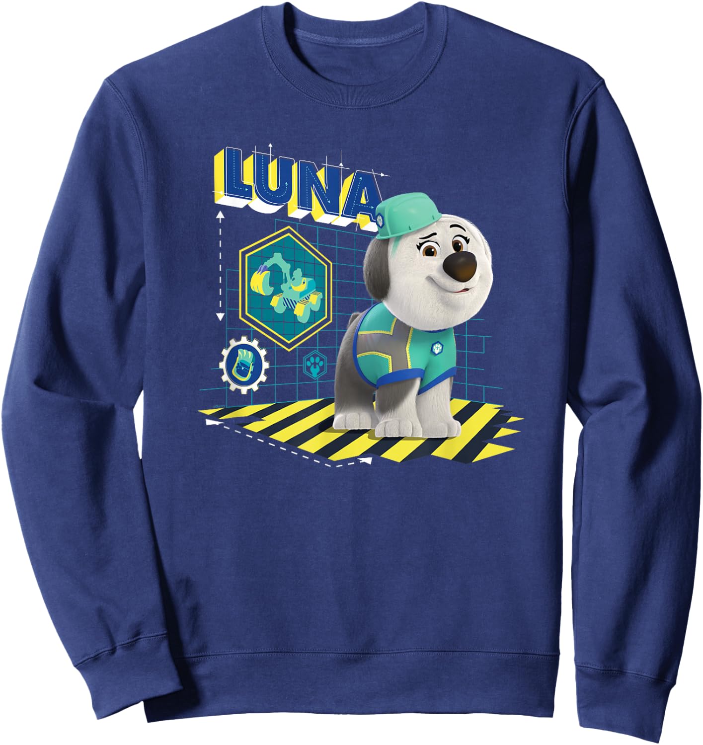 Disney Junior Pupstruction Luna Sheepdog Steam Shovel Sweatshirt - Sweatshirt | Navy