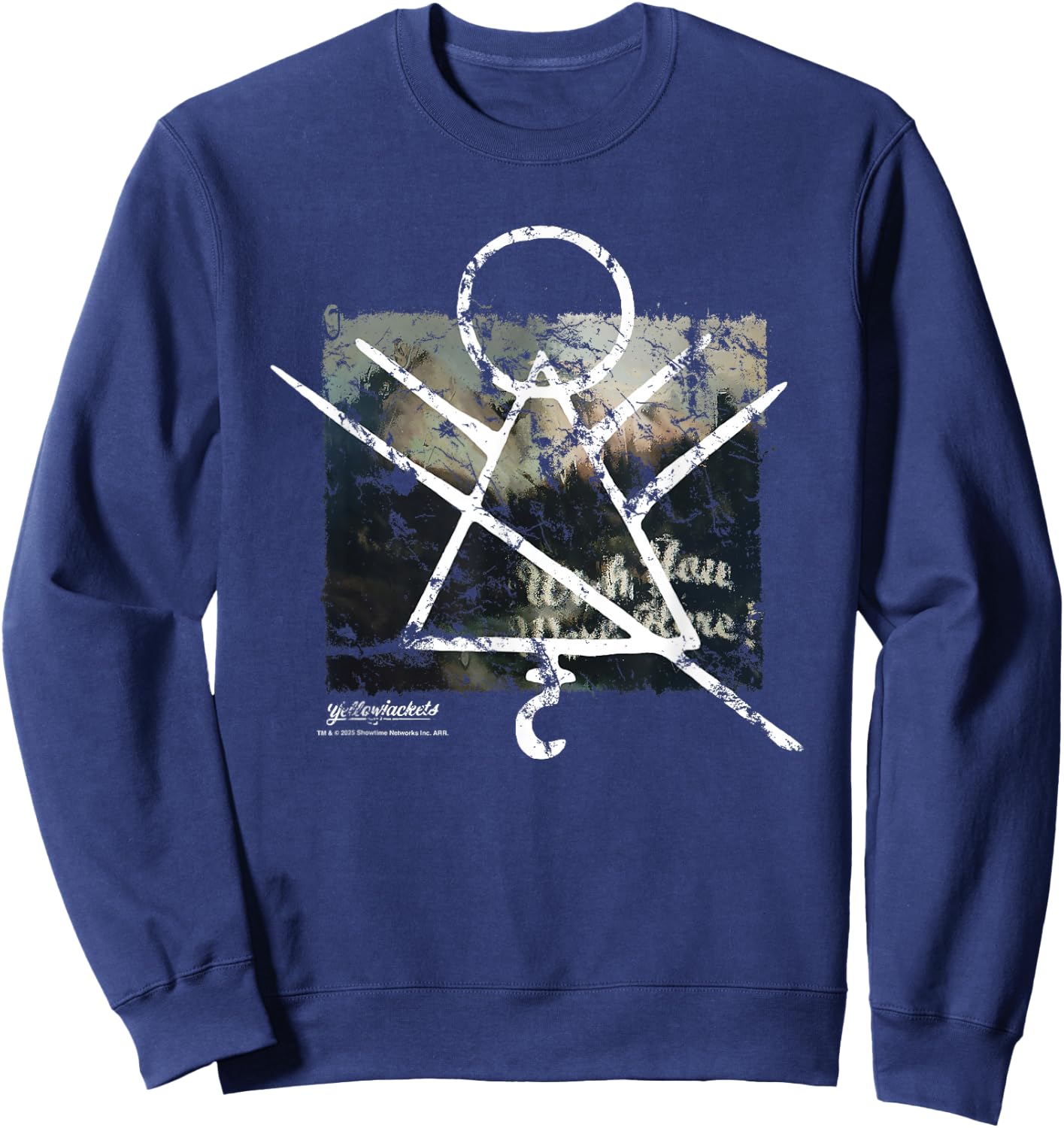 Yellowjackets Rune Symbol Wish You Were Here Sweatshirt - Sweatshirt | Navy