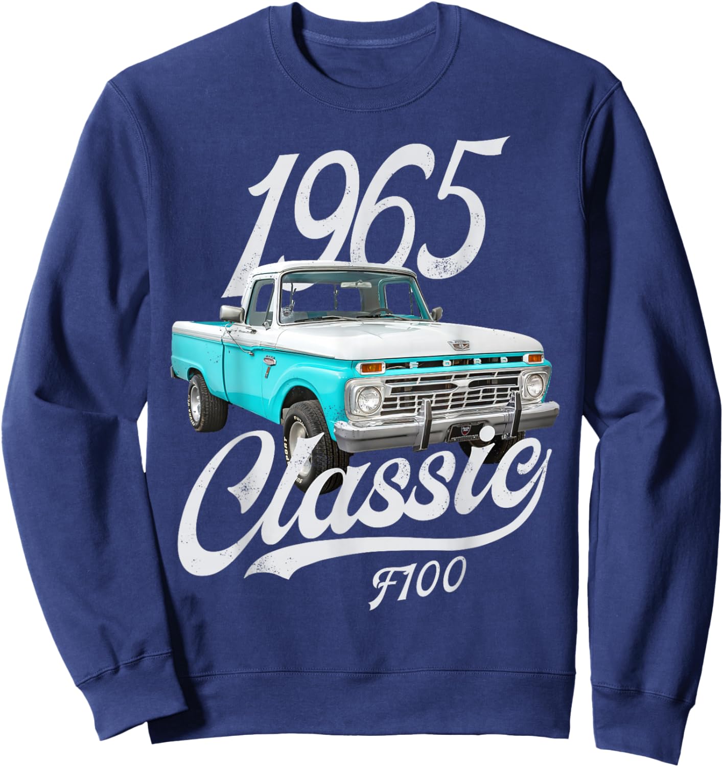 1965 classic f100 White Sweatshirt - Sweatshirt | Navy