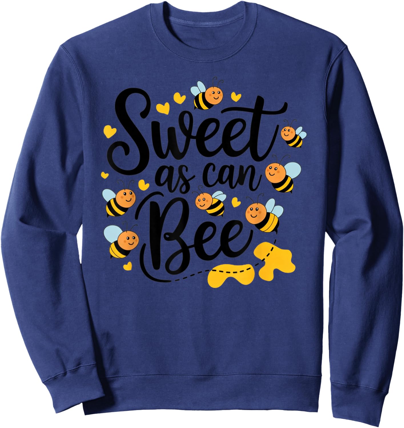 Sweet As Can Bee Cute Sweatshirt - Sweatshirt | Navy