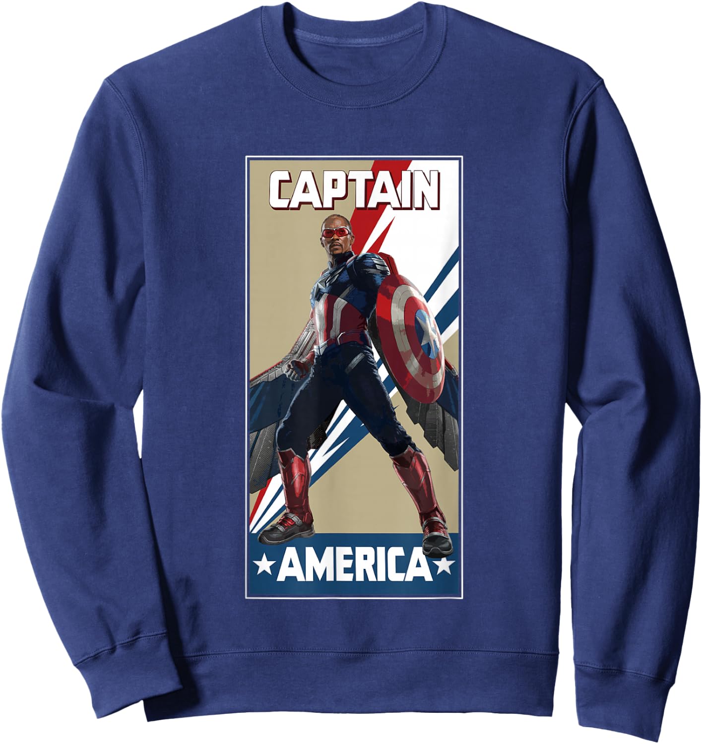 Marvel Captain America: Brave New World New Captain America Sweatshirt - Sweatshirt | Navy