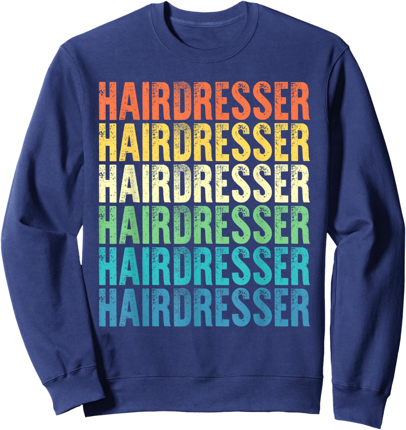 Hairdresser Vintage Style Job Sweatshirt - Sweatshirt | Navy