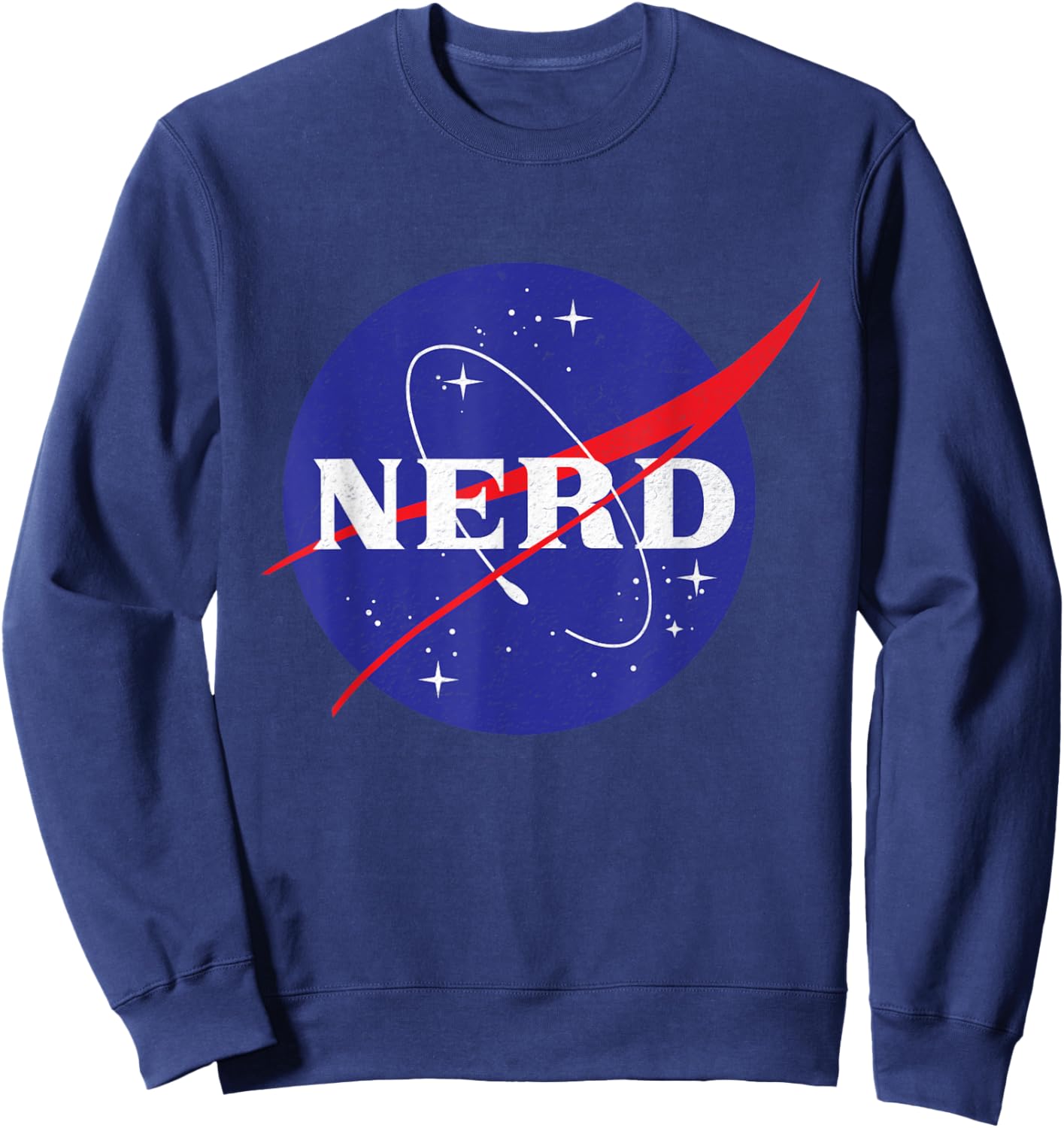 Vintage NASA Nerd Sweatshirt - Sweatshirt | Navy