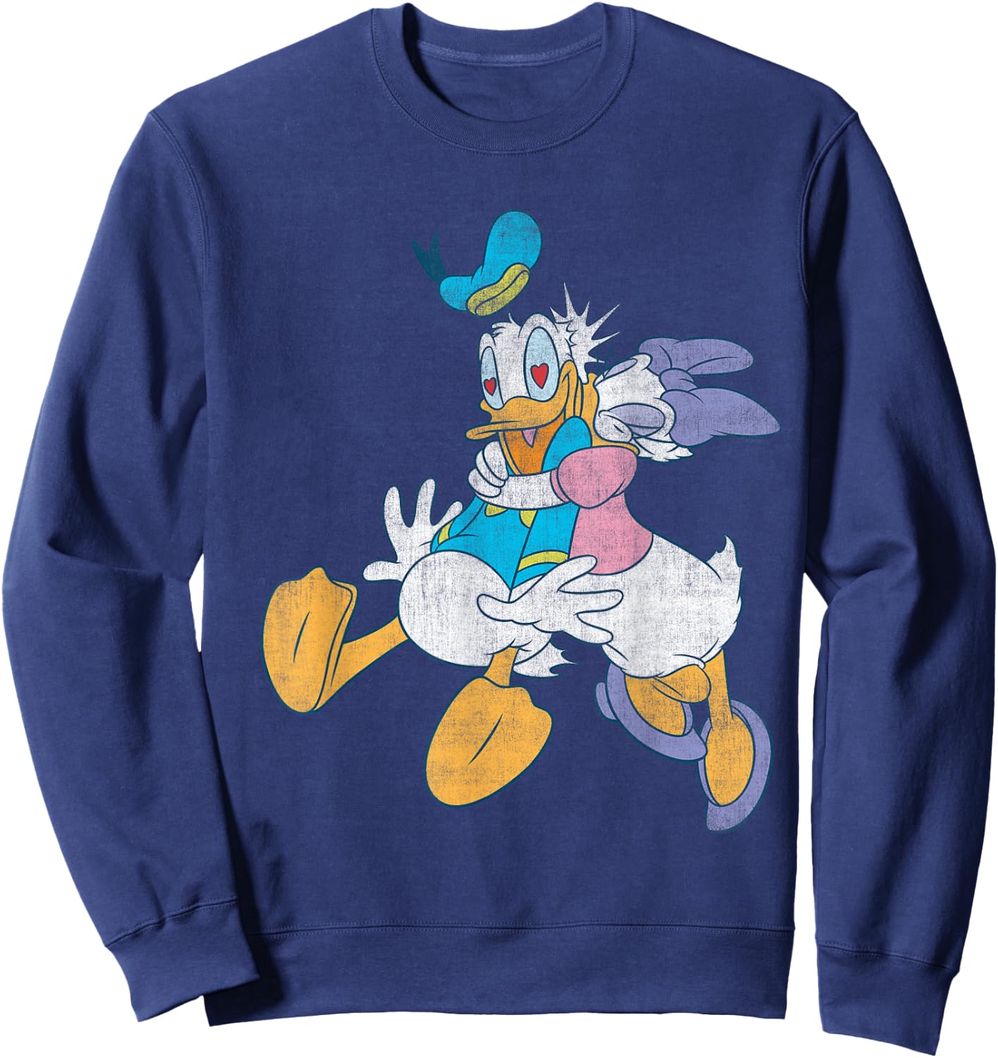Donald Duck Daisy Kiss , Black, S Sweatshirt - Sweatshirt | Navy