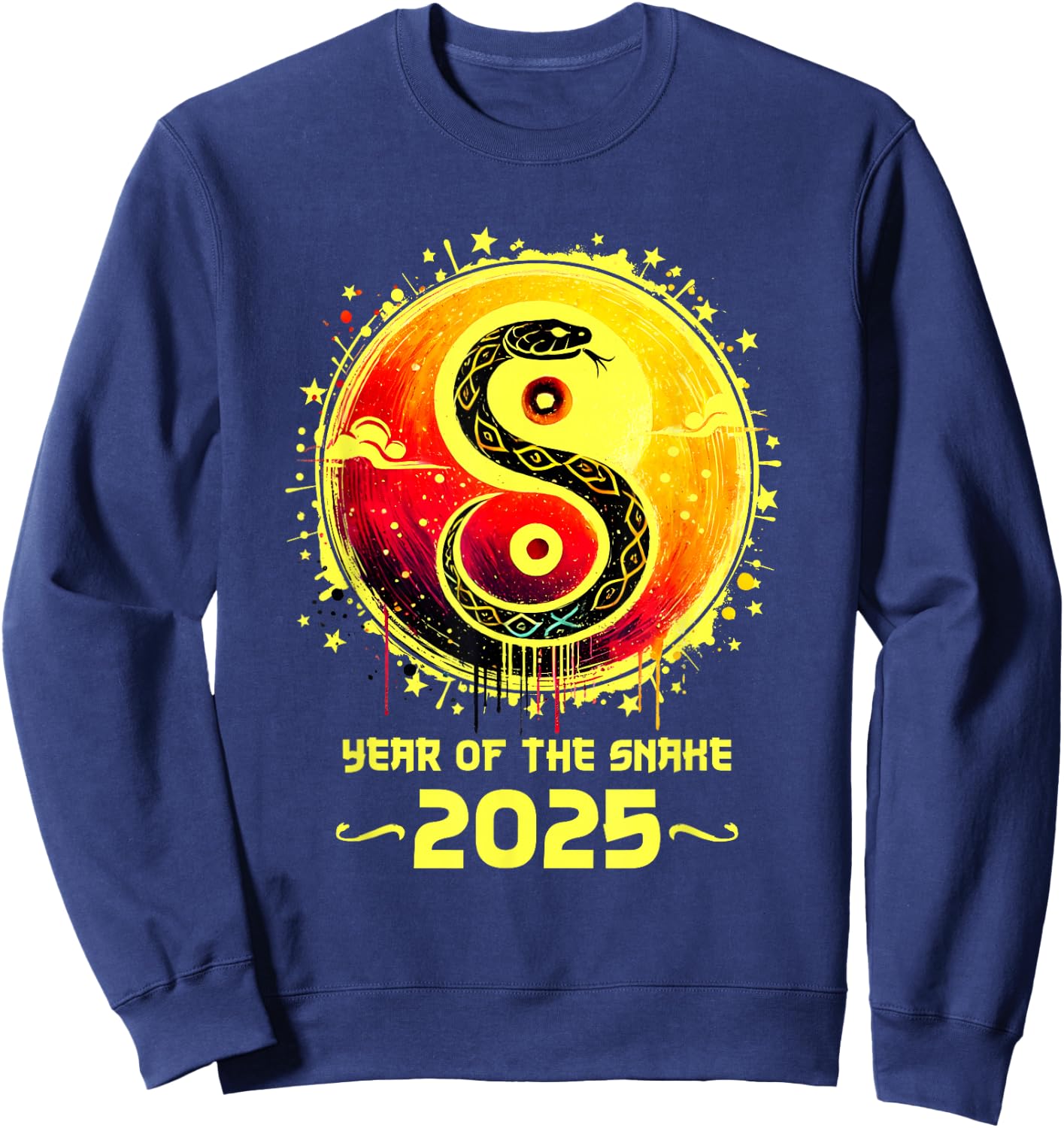 Year of the Snake 2025 Lunar New Year Chinese New Year 2025 Sweatshirt - Sweatshirt | Navy