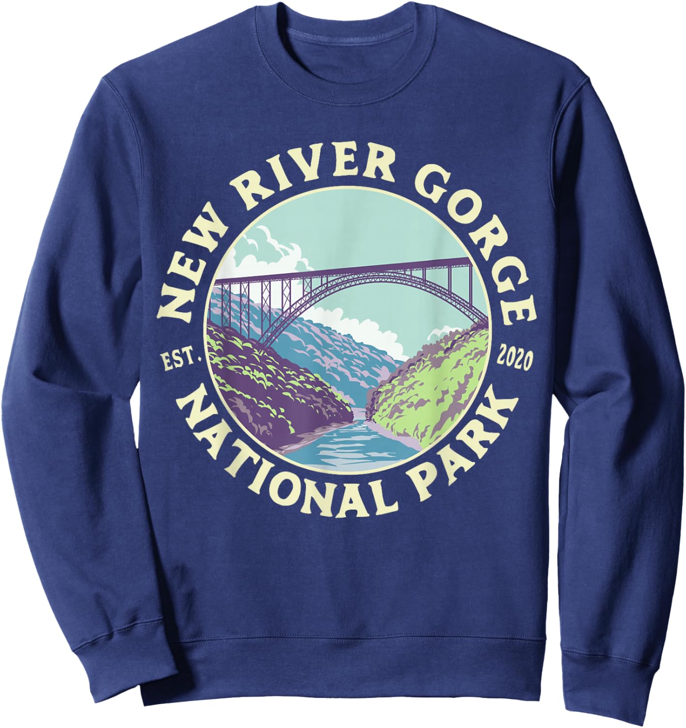 New River Gorge National Park and Preserve WV West Virginia Sweatshirt - Sweatshirt | Navy