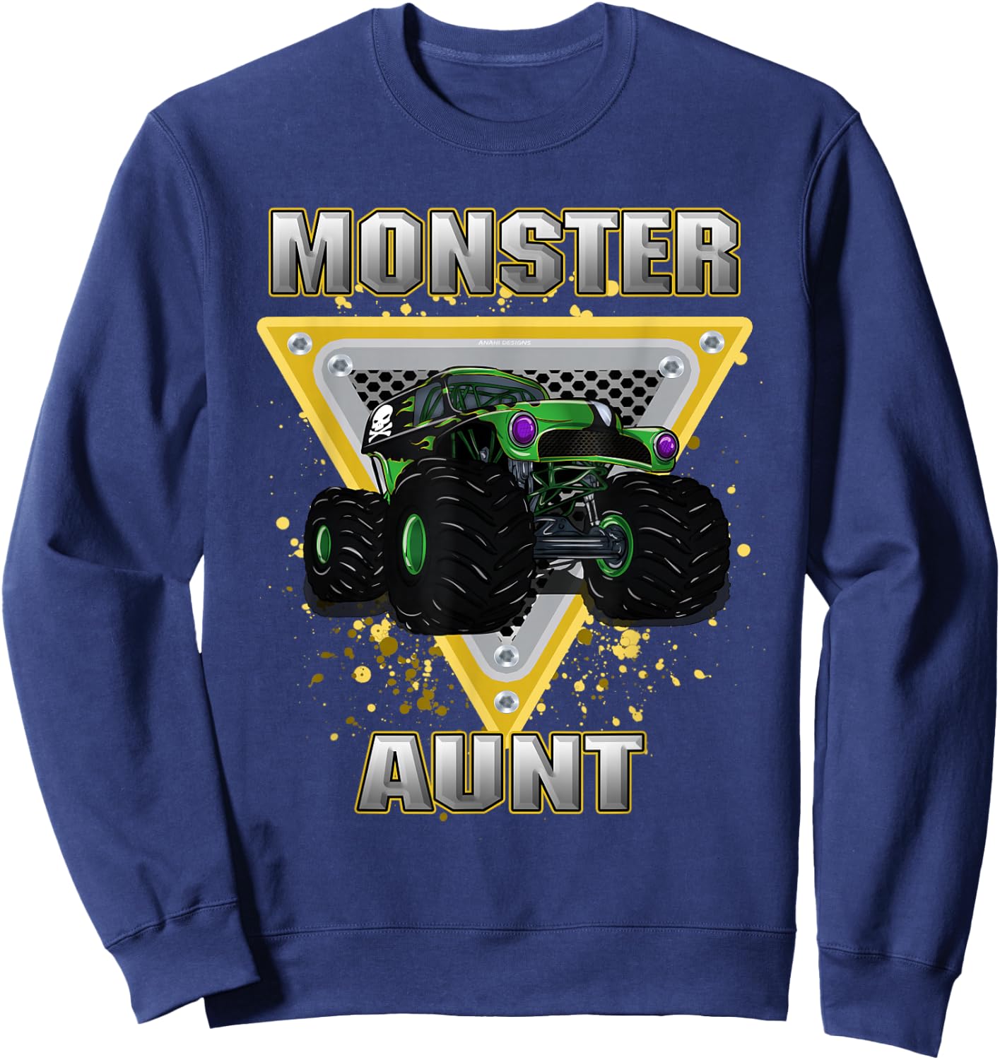 Monster Truck Aunt Sweatshirt - Sweatshirt | Navy