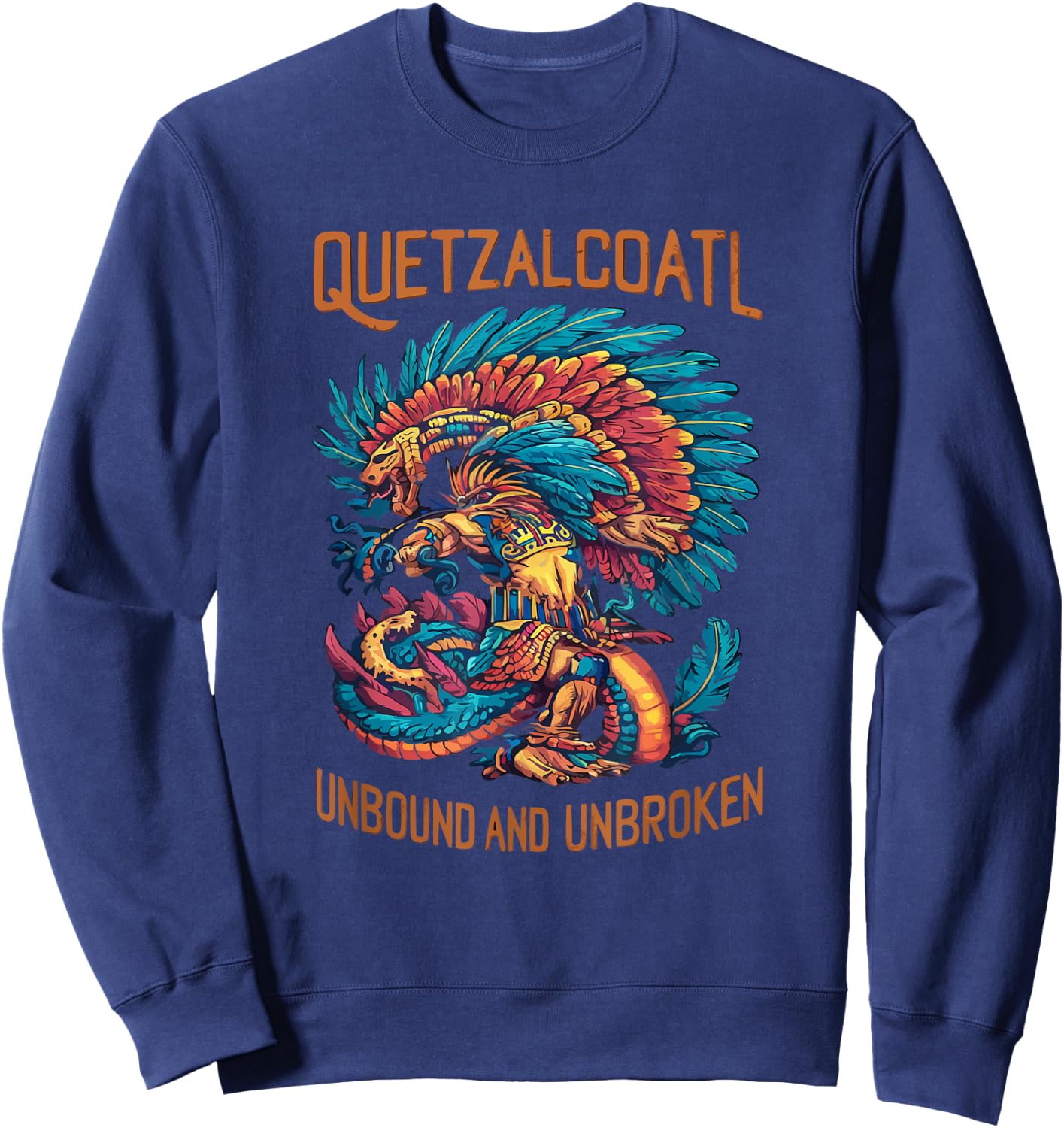Aztec God Aztec Culture Mayan Indigenous Quetzalcoatl Sweatshirt - Sweatshirt | Navy