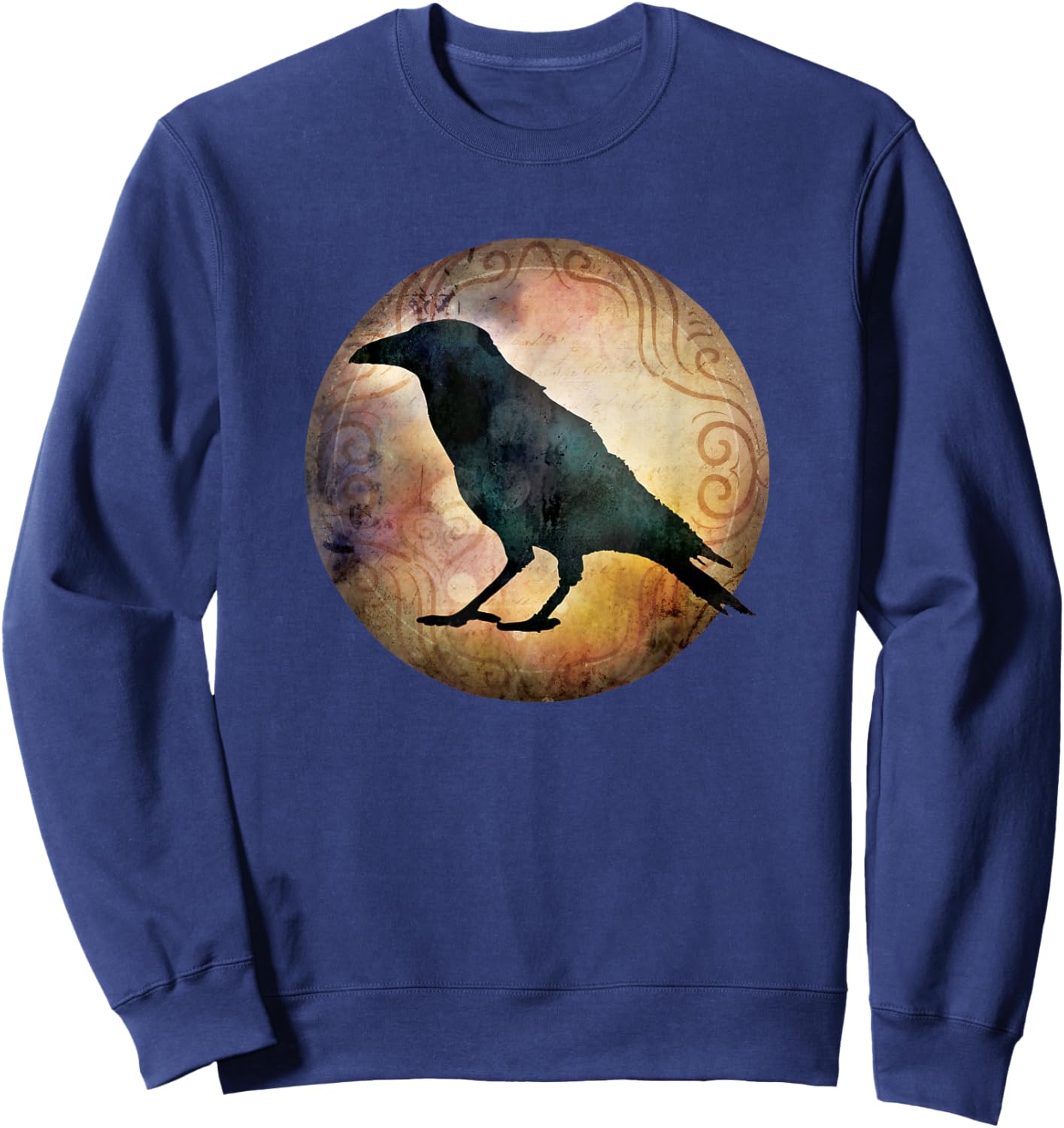 Crow Shirt - I Can Only Offer Love - Crow Raven Moon Sweatshirt - Sweatshirt | Navy