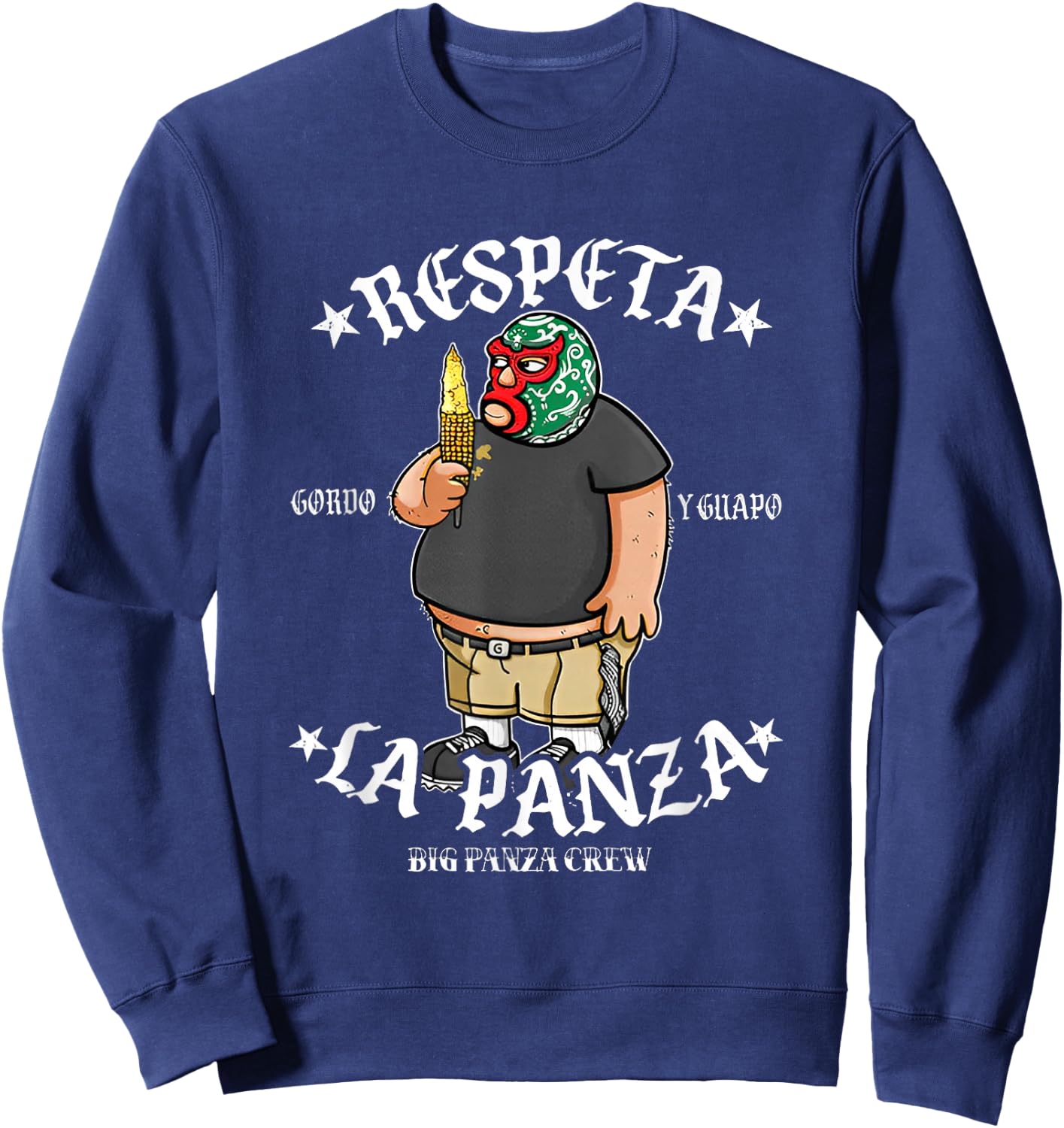 Respeta La Panza Sweatshirt - Sweatshirt | Navy