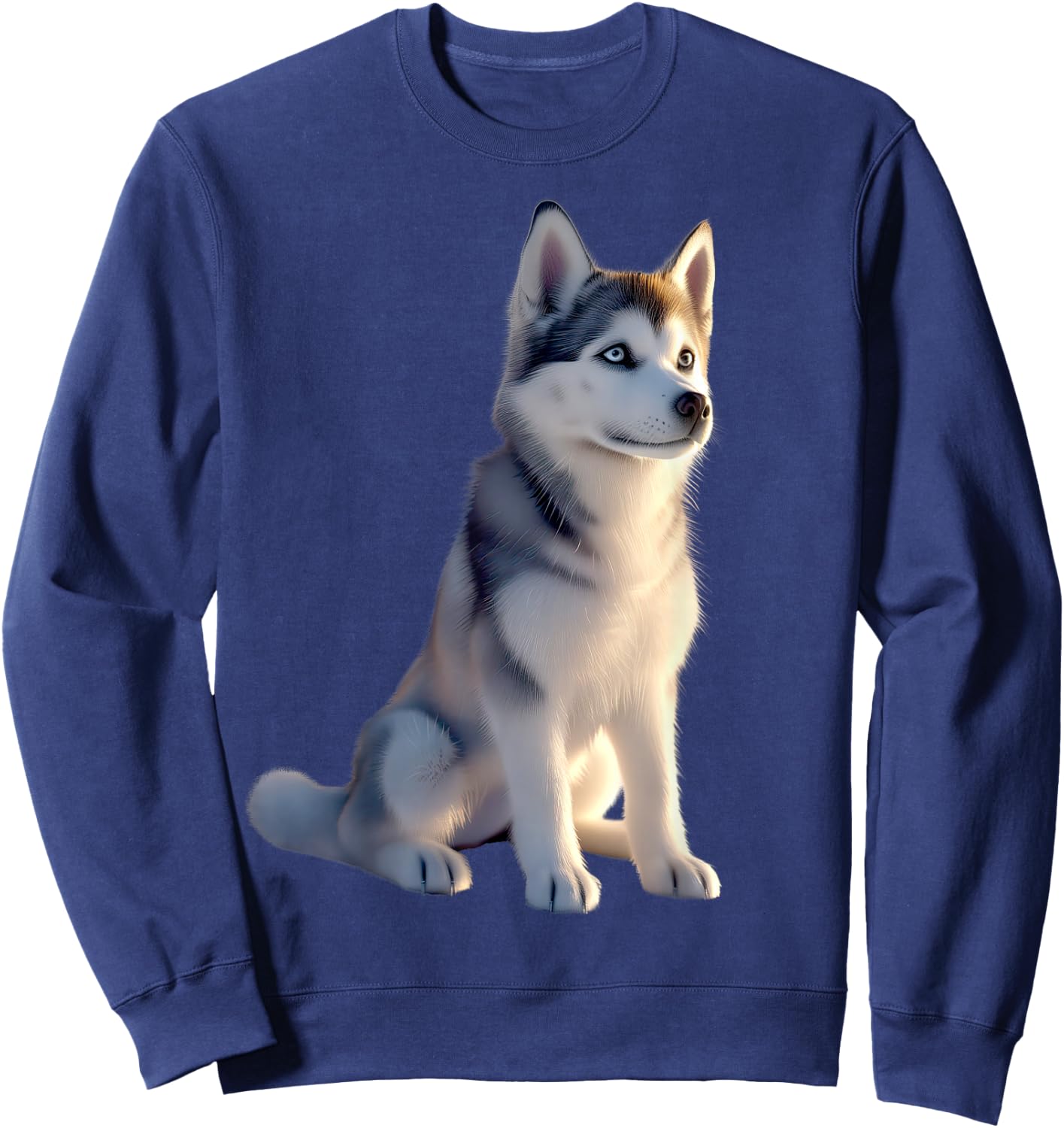 Husky Dog Lover Dog I Love Siberian Huskys , black Sweatshirt - Sweatshirt | Navy