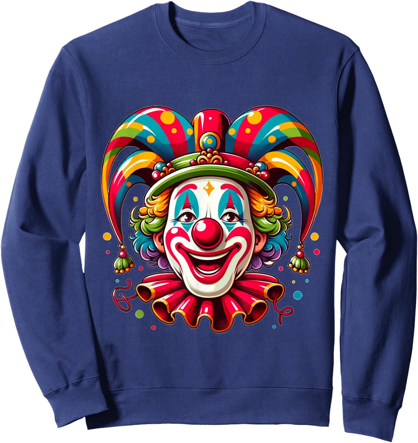 Helau Clown Carnival , black Sweatshirt - Sweatshirt | Navy