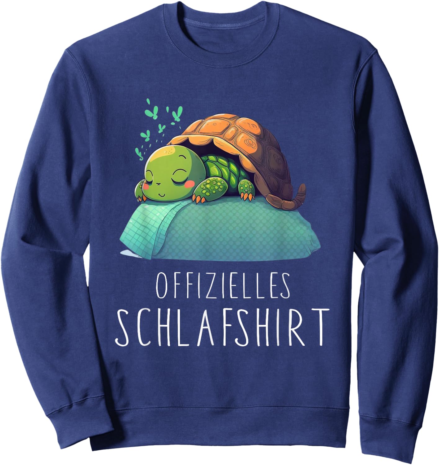 Official Turtle Sleep Shirt - Turtle , black Sweatshirt - Sweatshirt | Navy