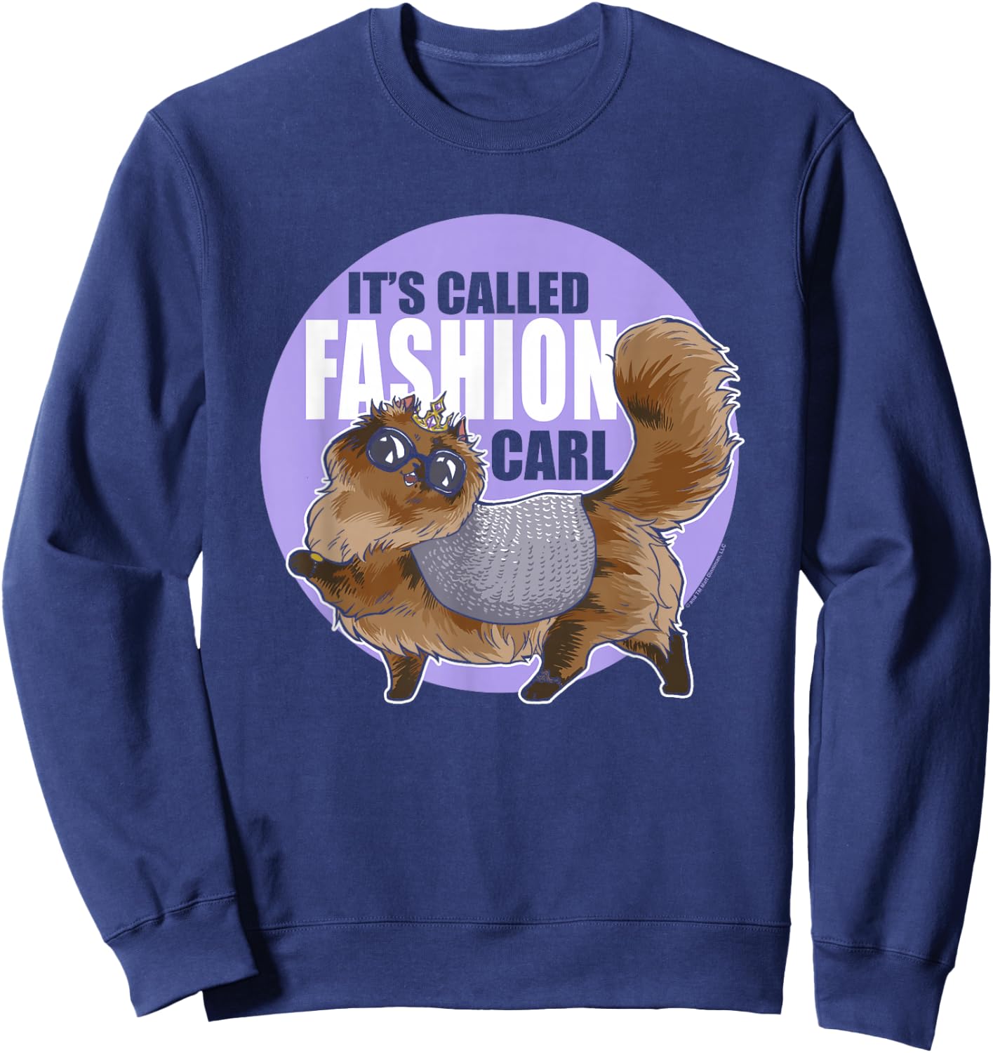 DCC It's Called Fashion Carl Princess Donut Book Series Sweatshirt - Sweatshirt | Navy