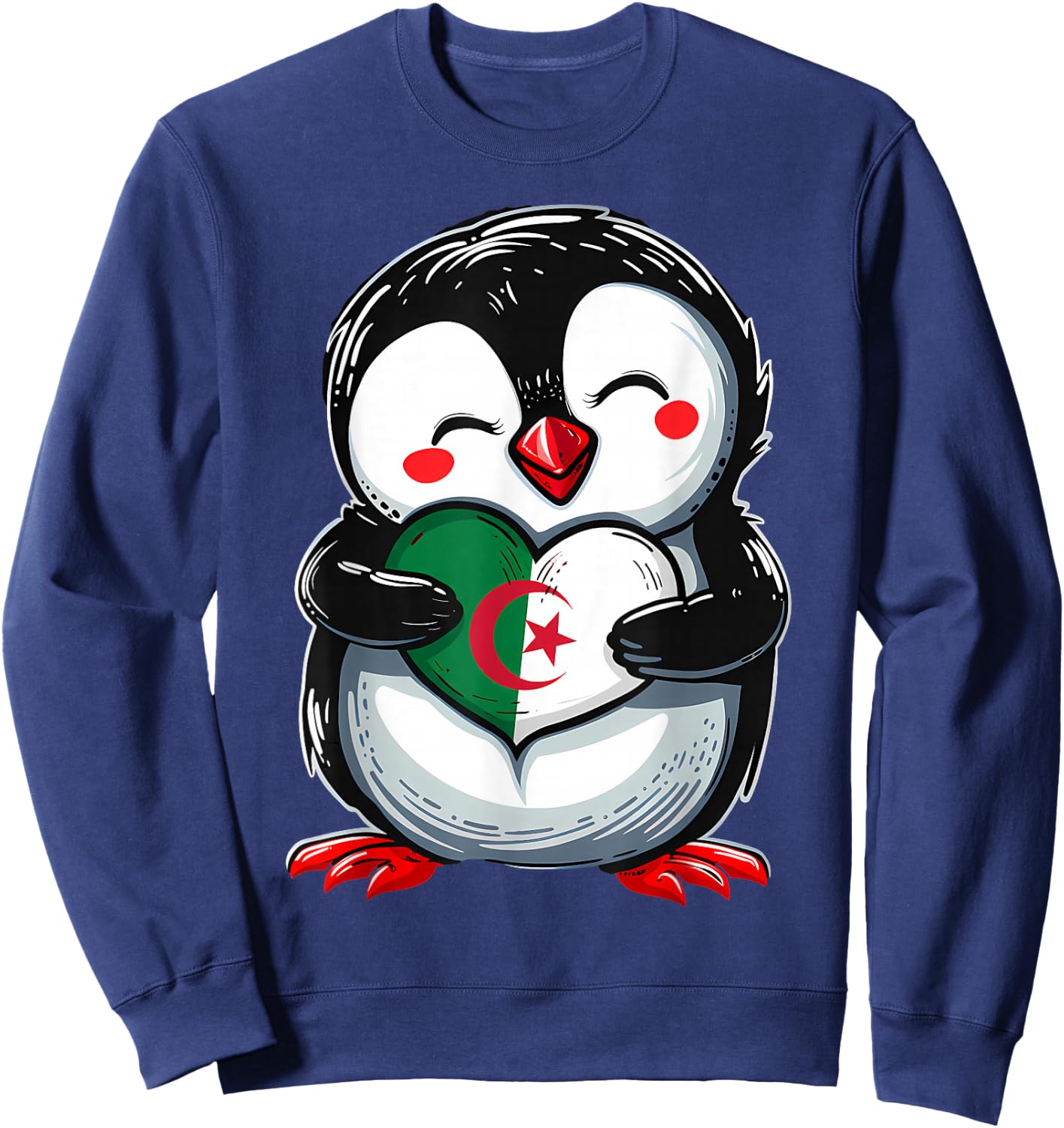 Algerien Flagge Algerische Wurzeln Sweatshirt - Sweatshirt | Navy