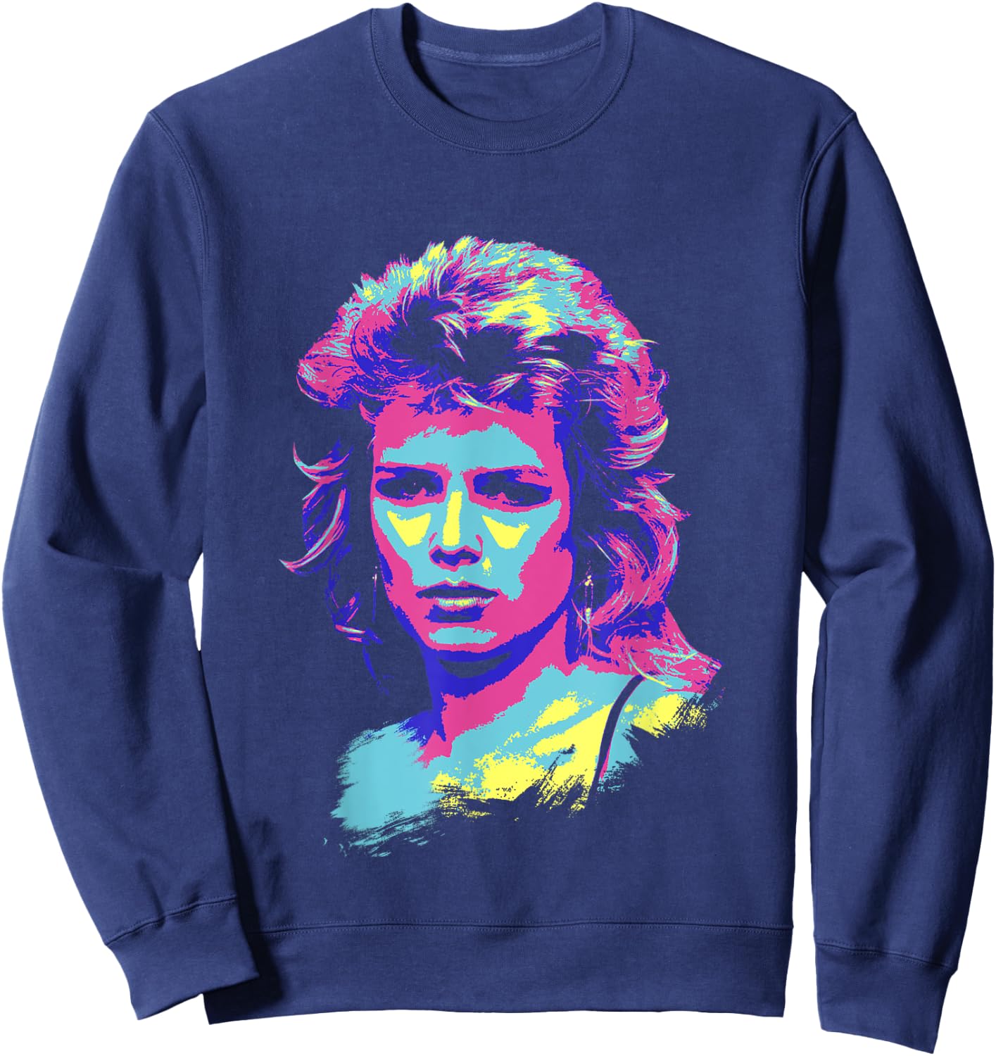 TV Times Kim Wilde 80er Jahre Pop Sänger Pop Art stilisiert Sweatshirt - Sweatshirt | Navy