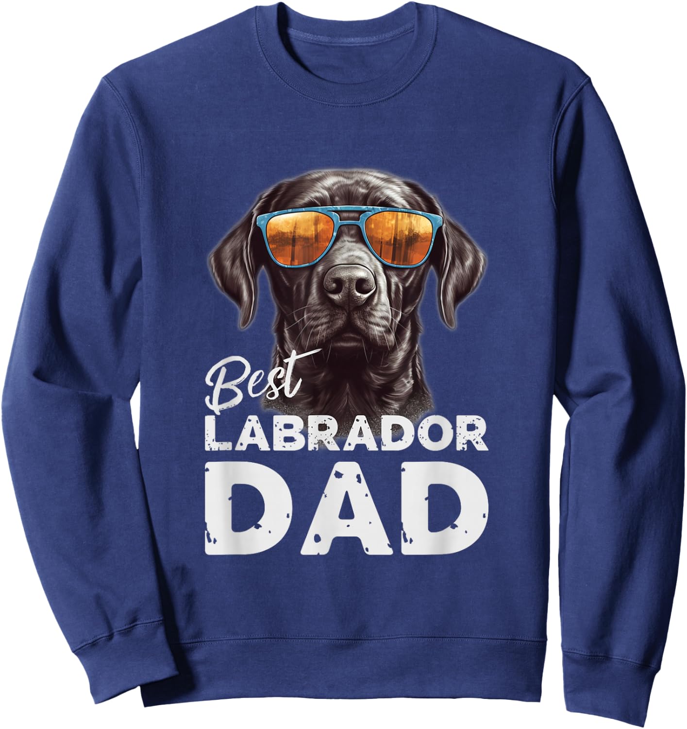 Herren bester Labrador Hundepapa Geschenke für Hundehalter Sweatshirt - Sweatshirt | Navy