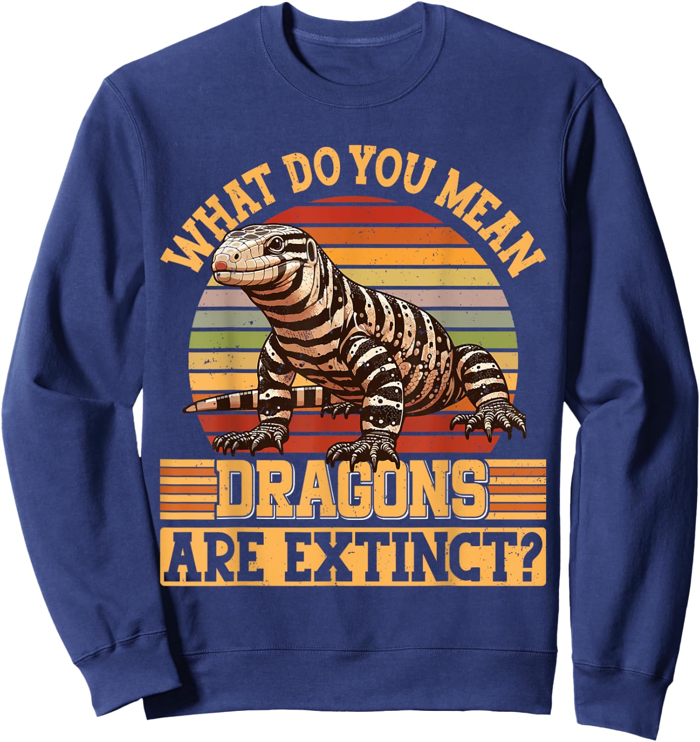 Reptile Lizard Tegu lover Sweatshirt - Sweatshirt | Navy