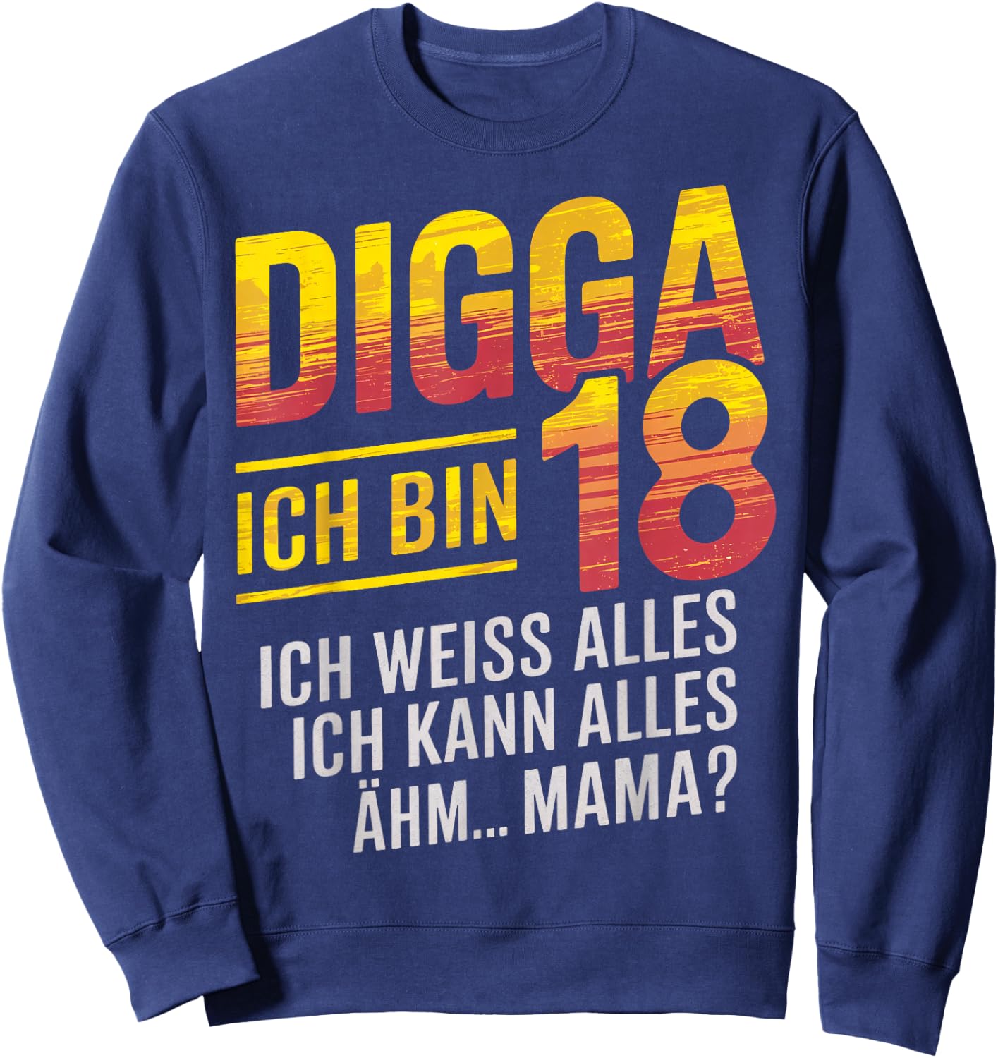 18th Birthday Boy Girl 18 Years 2006 Funny Gift , black Sweatshirt - Sweatshirt | Navy