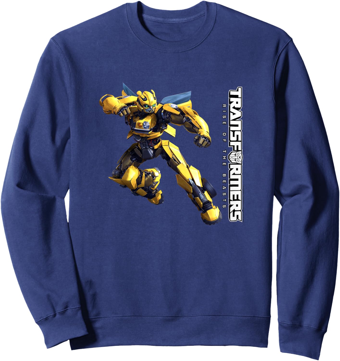 Transformers: Rise of the Beasts Bumblebee Children's Full Body , gray Sweatshirt - Sweatshirt | Navy