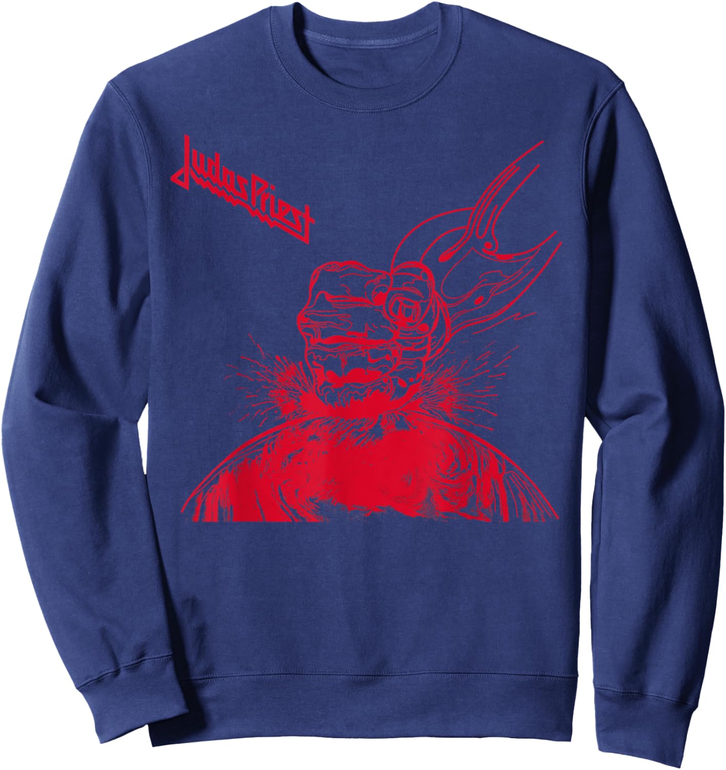 Judas Priest – Ram It down Red Logo Sweatshirt - Sweatshirt | Navy