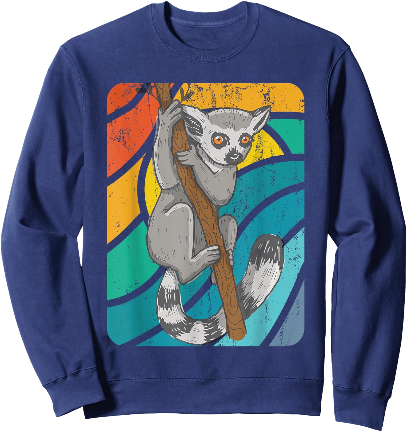 Ring Tailed Lemur Sweatshirt - Sweatshirt | Navy