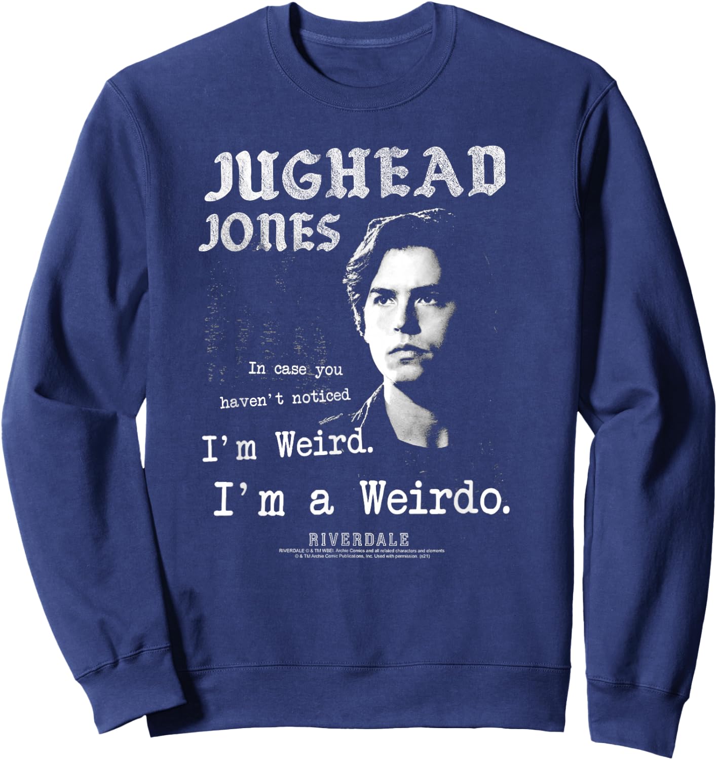 Riverdale Weirdo Jughead Portrait Sweatshirt - Sweatshirt | Navy