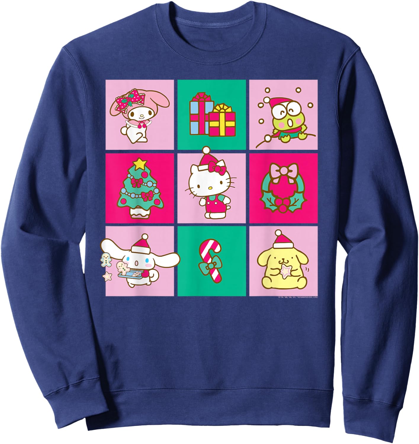 Hello Sanrio Friends Christmas Time Shirt Sweatshirt - Sweatshirt | Navy