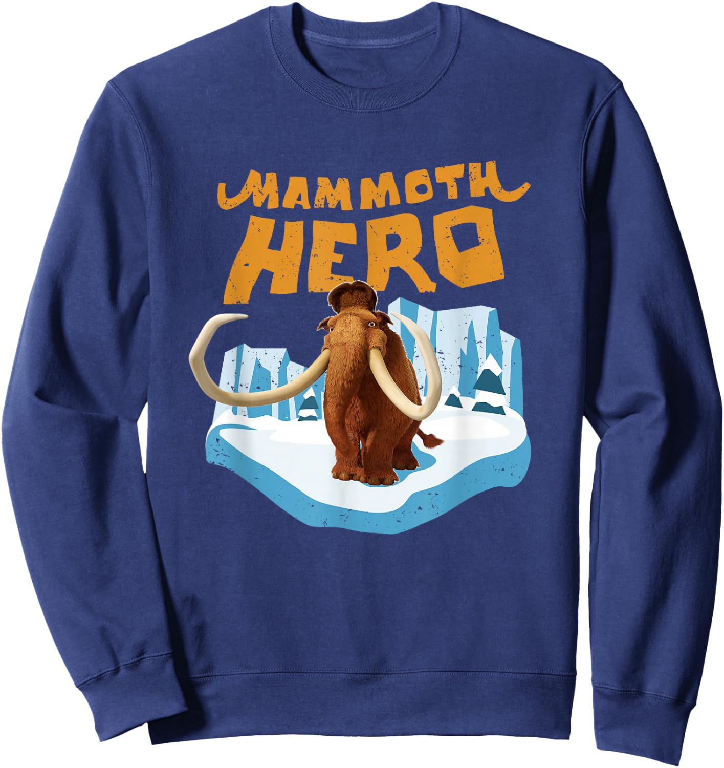 Ice Age Manny Mammoth Hero Distressed Sweatshirt - Sweatshirt | Navy