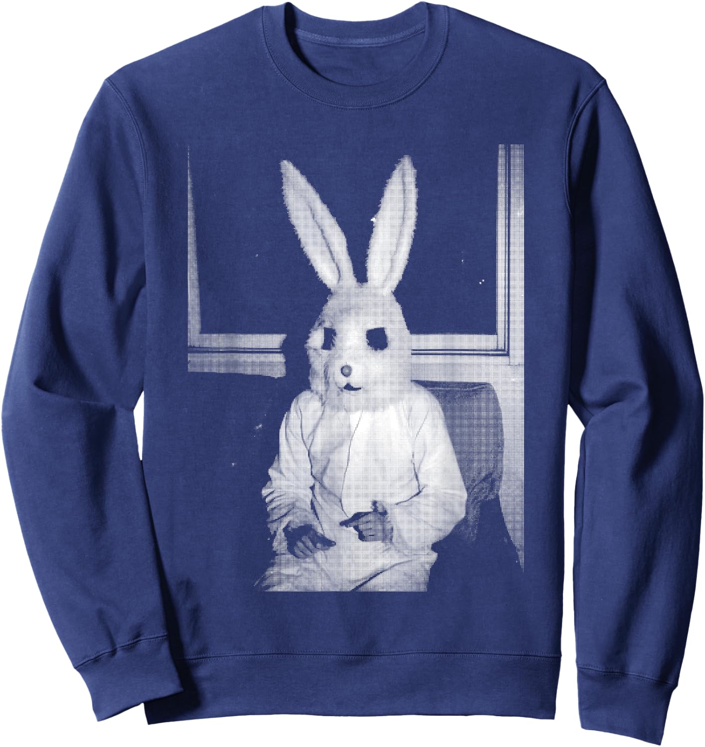 Horror Bunny Rabbit | Dark Creepy Unholy Gothic Halloween Sweatshirt - Sweatshirt | Navy