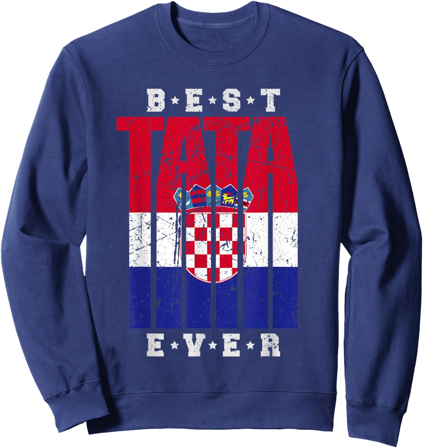Tata Kroatischer Papa Vatertag Otac Kroatischer Vater Sweatshirt - Sweatshirt | Navy