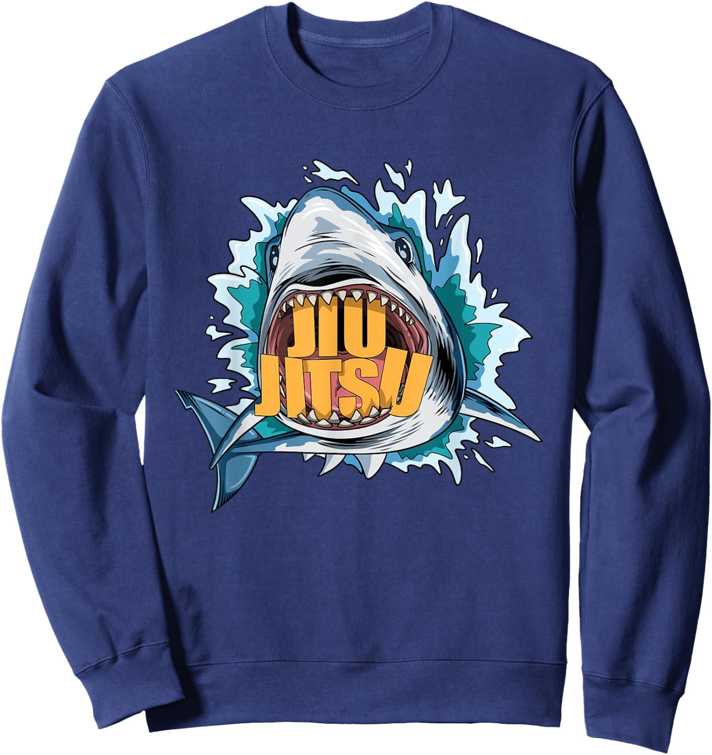 Jiu Jitsu Shark Sweatshirt - Sweatshirt | Navy