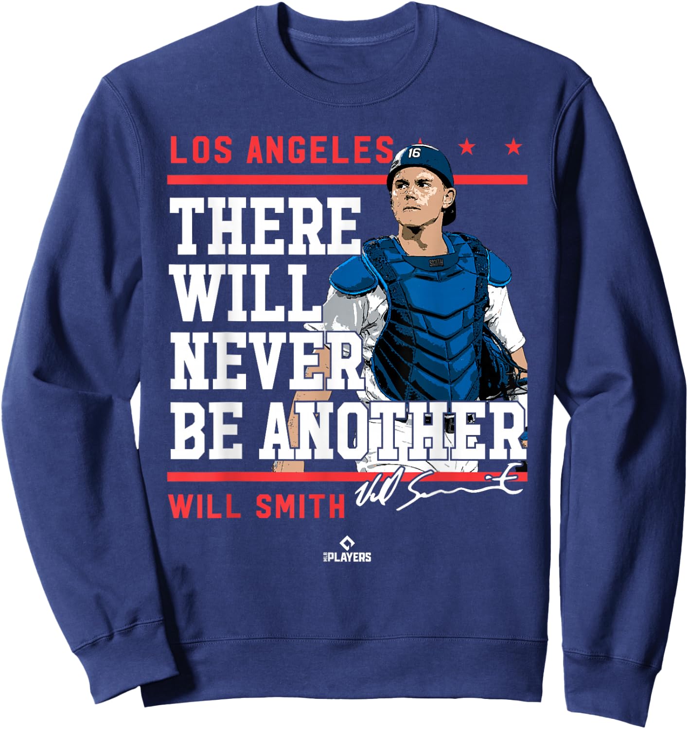 Never Be Another Will Smith Los Angeles MLBPA Sweatshirt - Sweatshirt | Navy