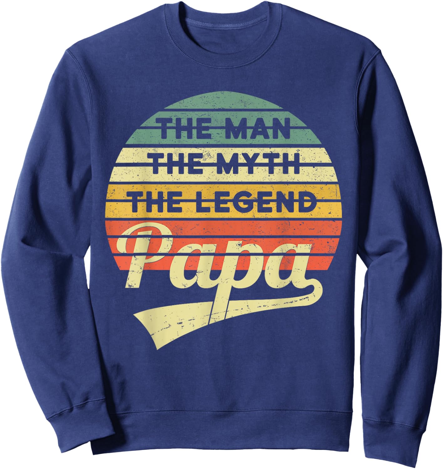 Vatertag Retro - The Man The Myth The Legend Papa Sweatshirt - Sweatshirt | Navy