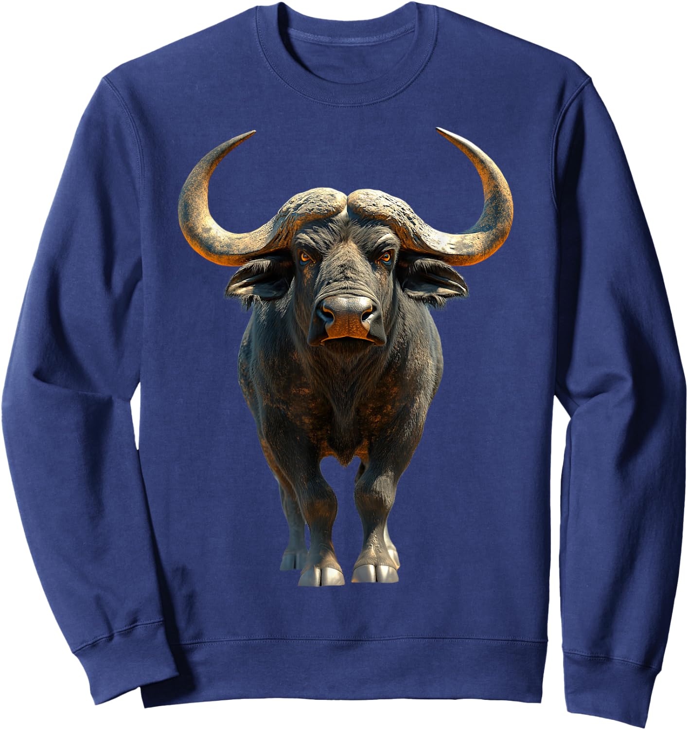 Buffalo Cape Water Buffalos Safari South African Buffalo Sweatshirt - Sweatshirt | Navy