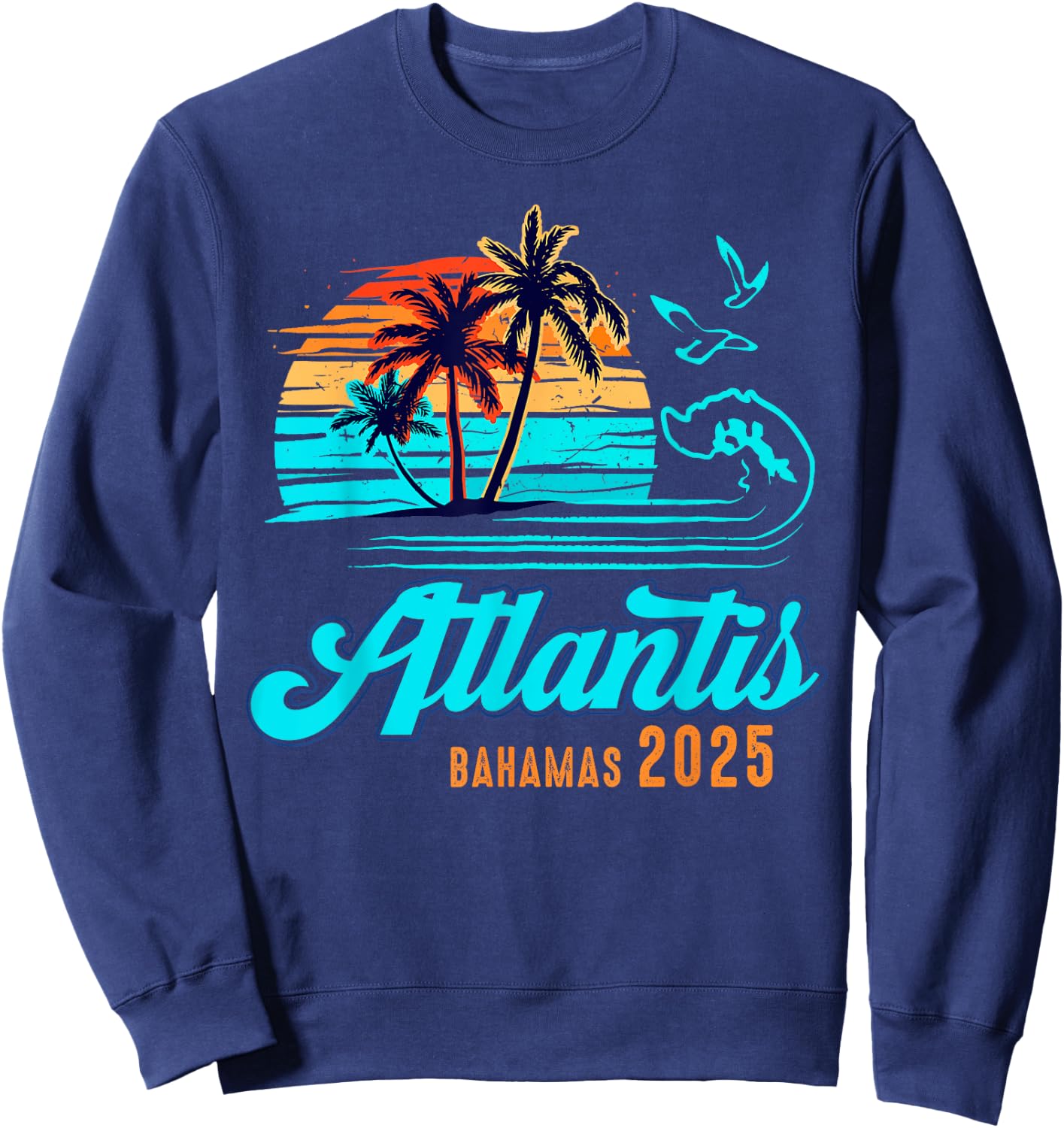 Atlantis Bahamas Caribbean 2025 Vacation Matching Group Sweatshirt - Sweatshirt | Navy