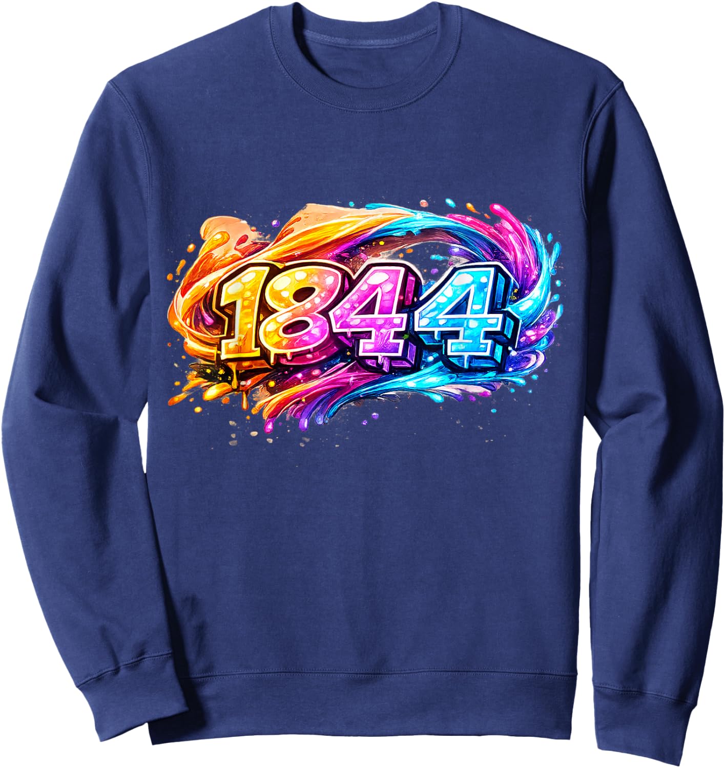 1844 - Spalsh Sweatshirt - Sweatshirt | Navy