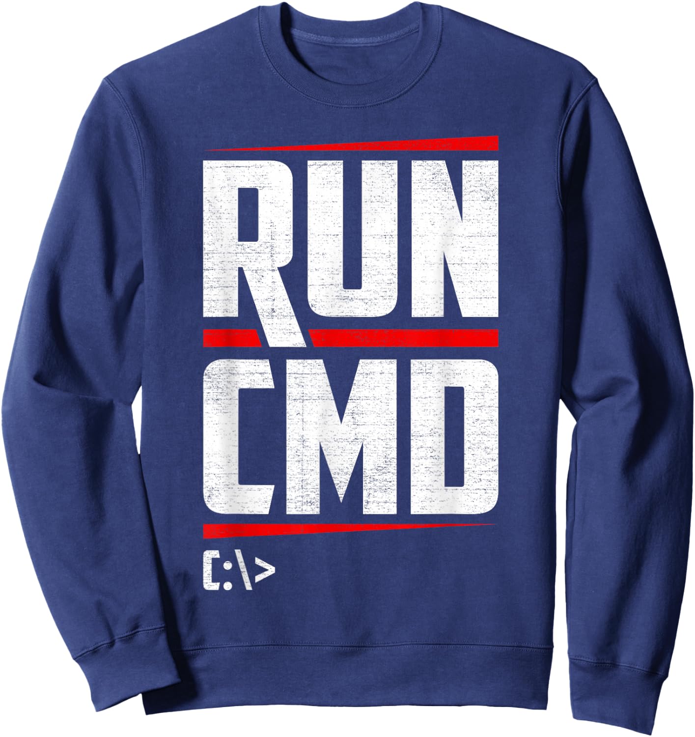 Run CMD Programmierer IT Spezialist Sweatshirt - Sweatshirt | Navy