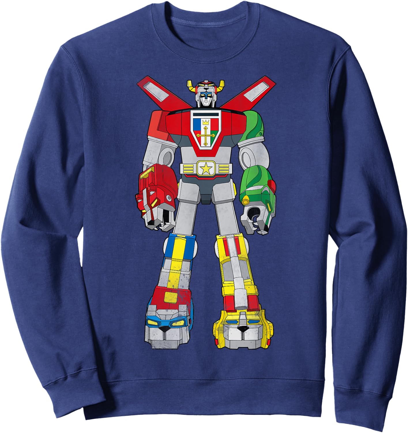 Voltron Retro Defender Battle Ready Graphic Sweatshirt - Sweatshirt | Navy