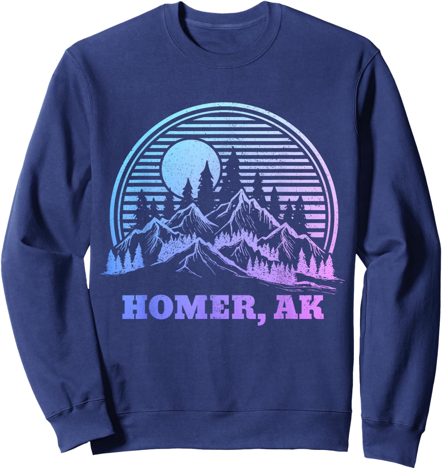 Homer Alaska Vintage Pride Souvenir Sweatshirt - Sweatshirt | Navy