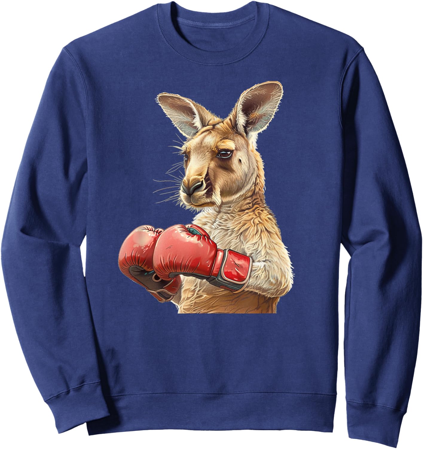 Cool Kangaroo Costume with boxing Gloves Sweatshirt - Sweatshirt | Navy